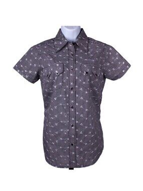 Rockmount Gingham Eyelet Short Sleeve Shirt